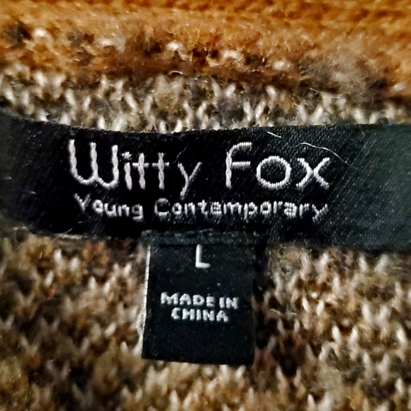 Leopard Print Cover Sweater (L) - Picture 5 of 6